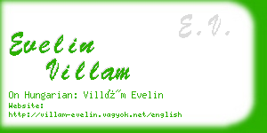 evelin villam business card
